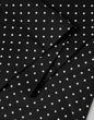 Dolce & Gabbana Black Polka Dot Neck Wrap Foulard 133.5cm x 12.5cm Scarf