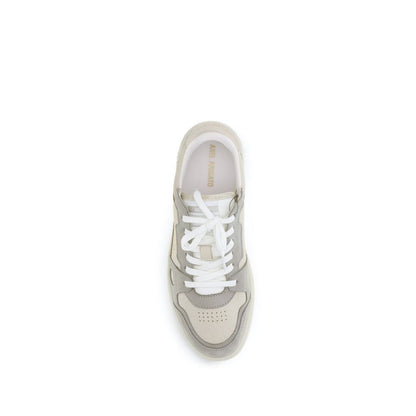 Axel Arigato Gray Calf Leather Bos Taurus Athletic Sneakers