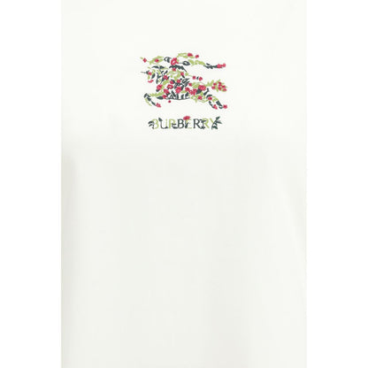 Burberry White Cotton T-Shirt