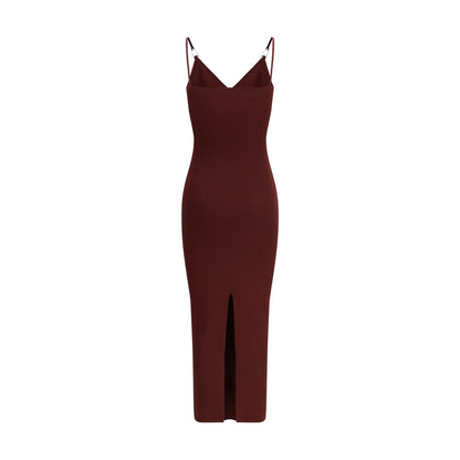 Versace Bordeaux Viscose Casual Dress