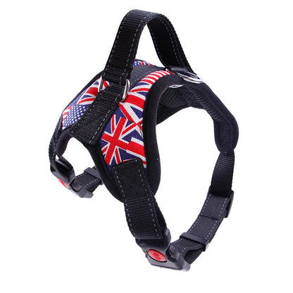 Harnais en Nylon robuste pour chien, collier réglable rembourré, Extra Large, moyen et petit chien, gilet,