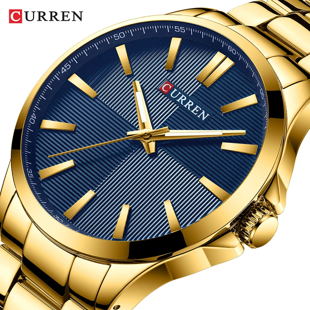 Montre Homme CURREN — Quartz Japonais, Acier Inoxydable & Waterproof 30M
