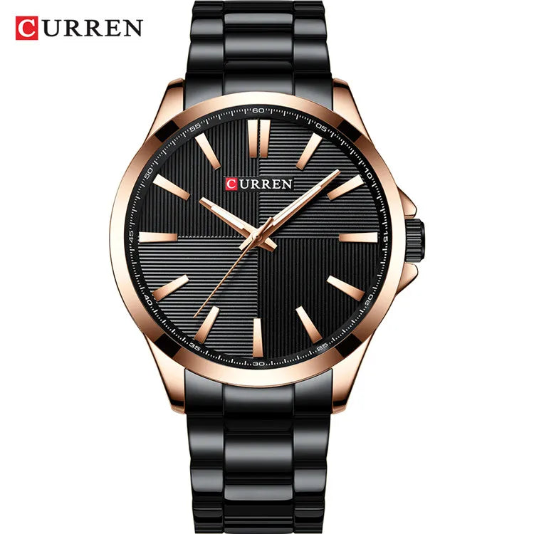 Montre Homme CURREN — Quartz Japonais, Acier Inoxydable & Waterproof 30M