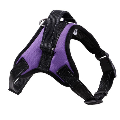 Harnais en Nylon robuste pour chien, collier réglable rembourré, Extra Large, moyen et petit chien, gilet,