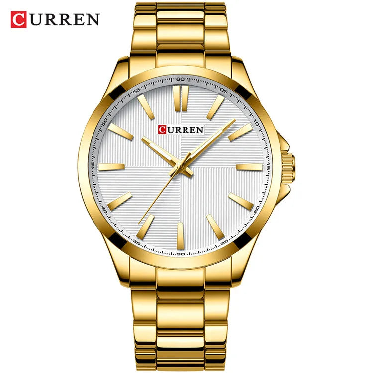 Montre Homme CURREN — Quartz Japonais, Acier Inoxydable & Waterproof 30M
