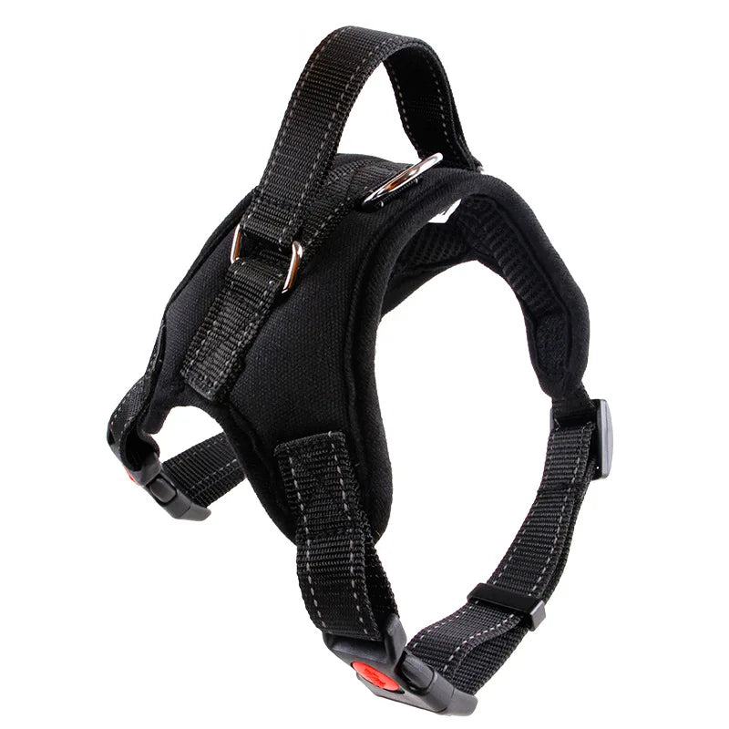 Harnais en Nylon robuste pour chien, collier réglable rembourré, Extra Large, moyen et petit chien, gilet,