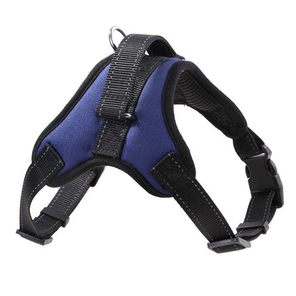 Harnais en Nylon robuste pour chien, collier réglable rembourré, Extra Large, moyen et petit chien, gilet,