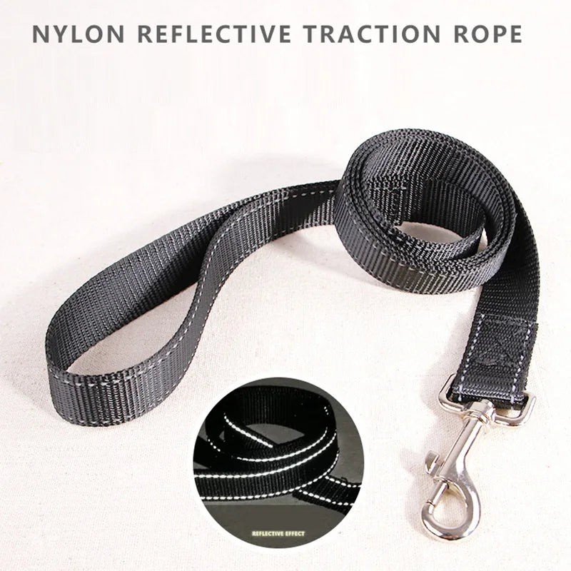Harnais en Nylon robuste pour chien, collier réglable rembourré, Extra Large, moyen et petit chien, gilet,