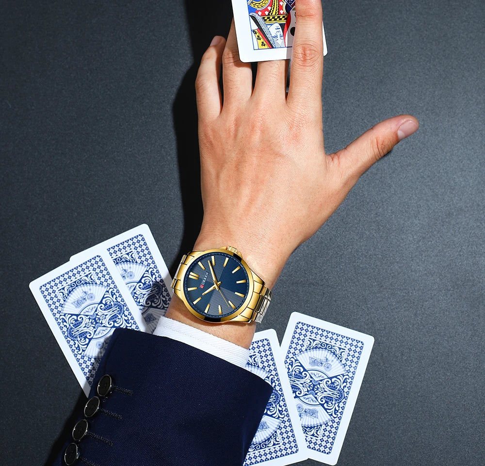 Montre Homme CURREN — Quartz Japonais, Acier Inoxydable & Waterproof 30M