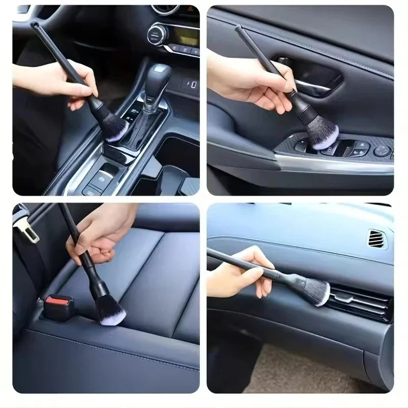 Brosse de nettoyage intérieur de voiture à poils doux pour tableau de bord,voiture et moto.