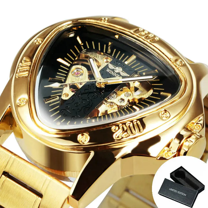 Montre Mécanique Automatique Homme – Style Militaire, Bracelet Acier ou Cuir