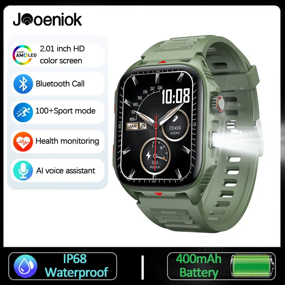 2025New GPS sport montre intelligente hommes 2.01 pouces 400 mAh batterie Fitness Tracker Bluetooth appel étanche nouvelle montre intelligente
