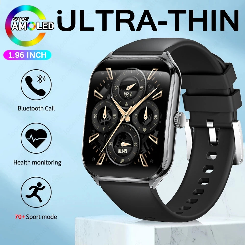 Montre Connectée Ultra-Fine Jooeniok MT61 – 1,96" AMOLED, Appel Bluetooth, Cardio, Sport