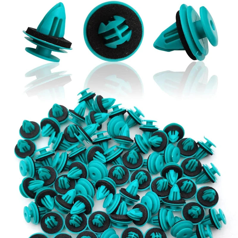 20-500 Pièces de clips de panneau de porte de voiture avec joint d'étanchéité, rivets de fixation et retenues de pare-chocs, adaptés aux clips de fixation de pare-chocs automobiles