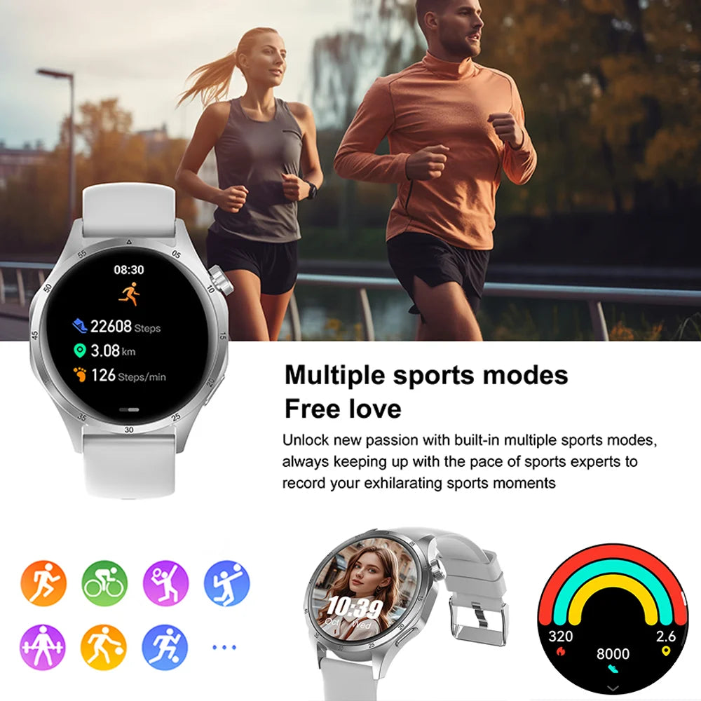 Nouvelle Montre Connectée de Suivi de Santé 2026 pour Hommes avec Suivi du Sommeil, Rappels, Surveillance de la Fréquence Cardiaque et Modes d'Exercice