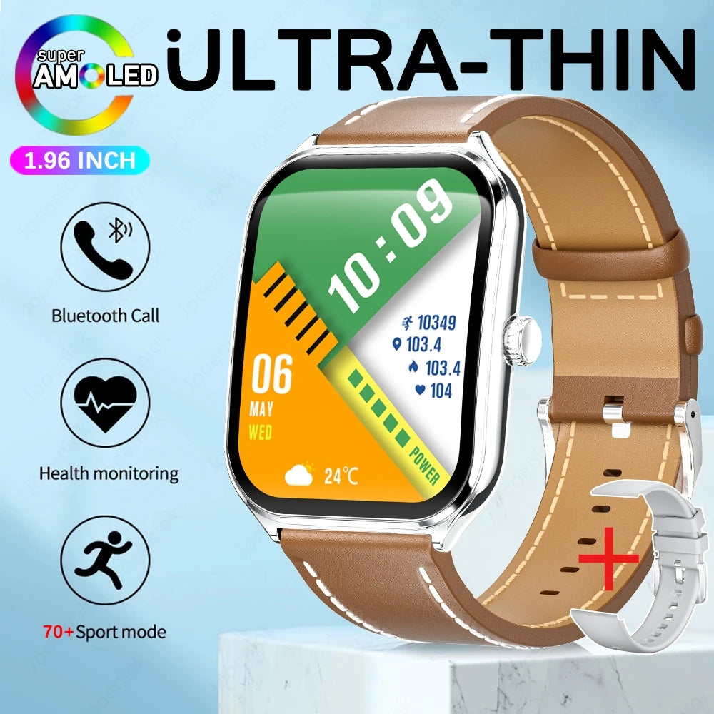 Montre Connectée Ultra-Fine Jooeniok MT61 – 1,96" AMOLED, Appel Bluetooth, Cardio, Sport