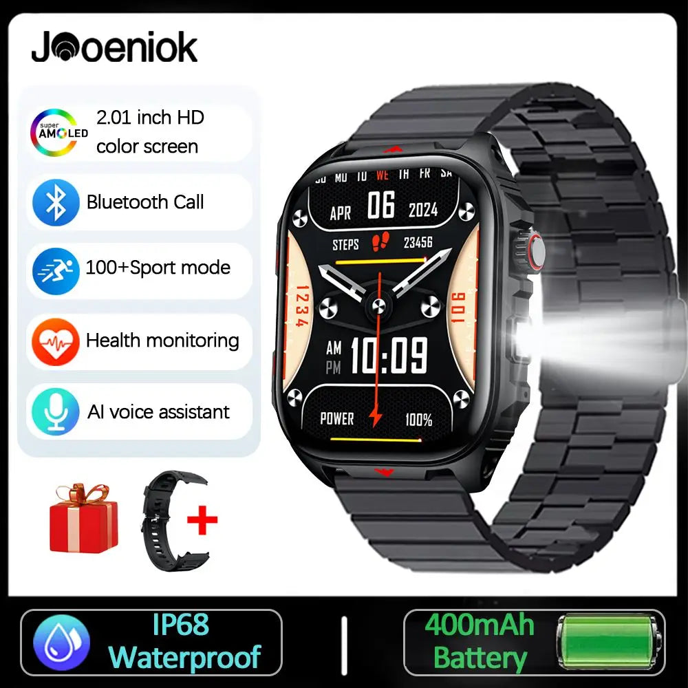 2025New GPS sport montre intelligente hommes 2.01 pouces 400 mAh batterie Fitness Tracker Bluetooth appel étanche nouvelle montre intelligente