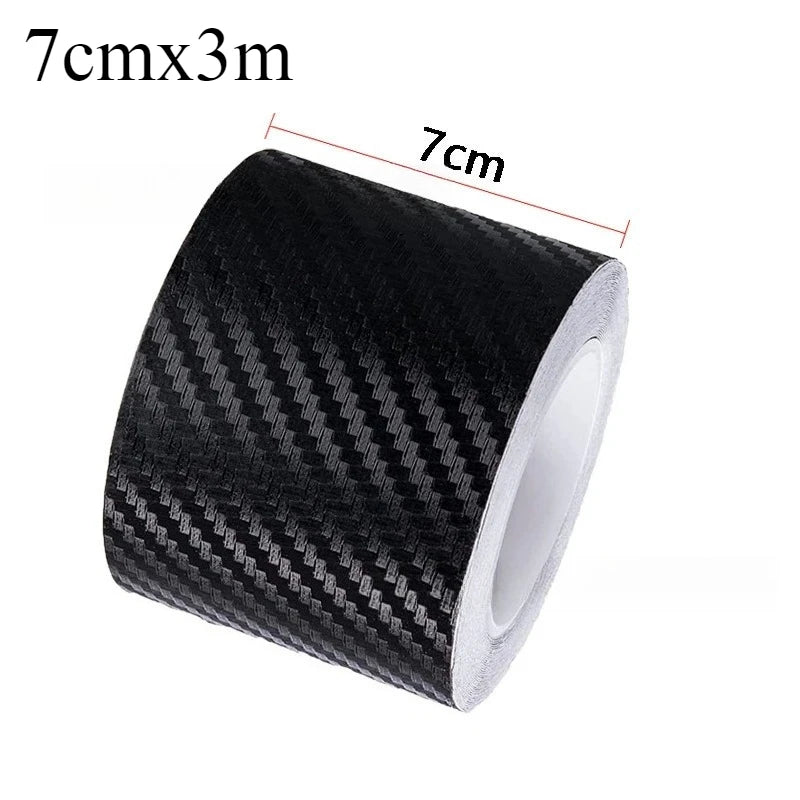 Film autocollant de protection pour seuil de voiture, anti-rayures, imperméable, noir mat.