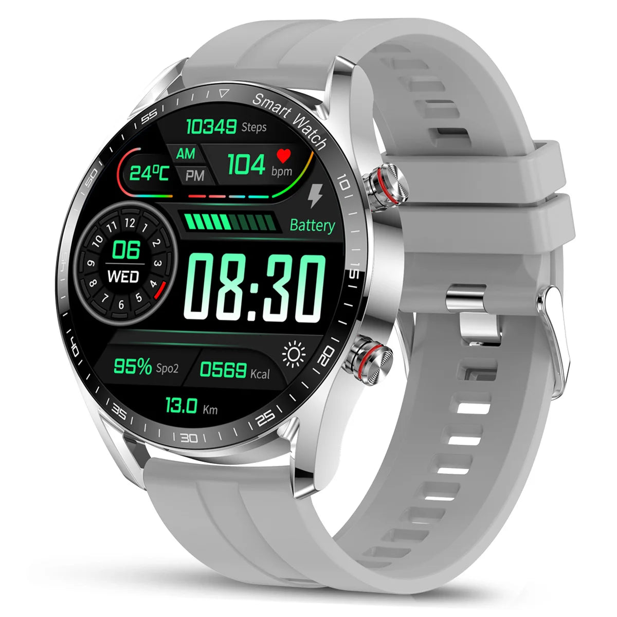 Montre Connectée Homme Femme ChiBear GT – 1,53" Appel Bluetooth, Cardio, SpO2, Sport