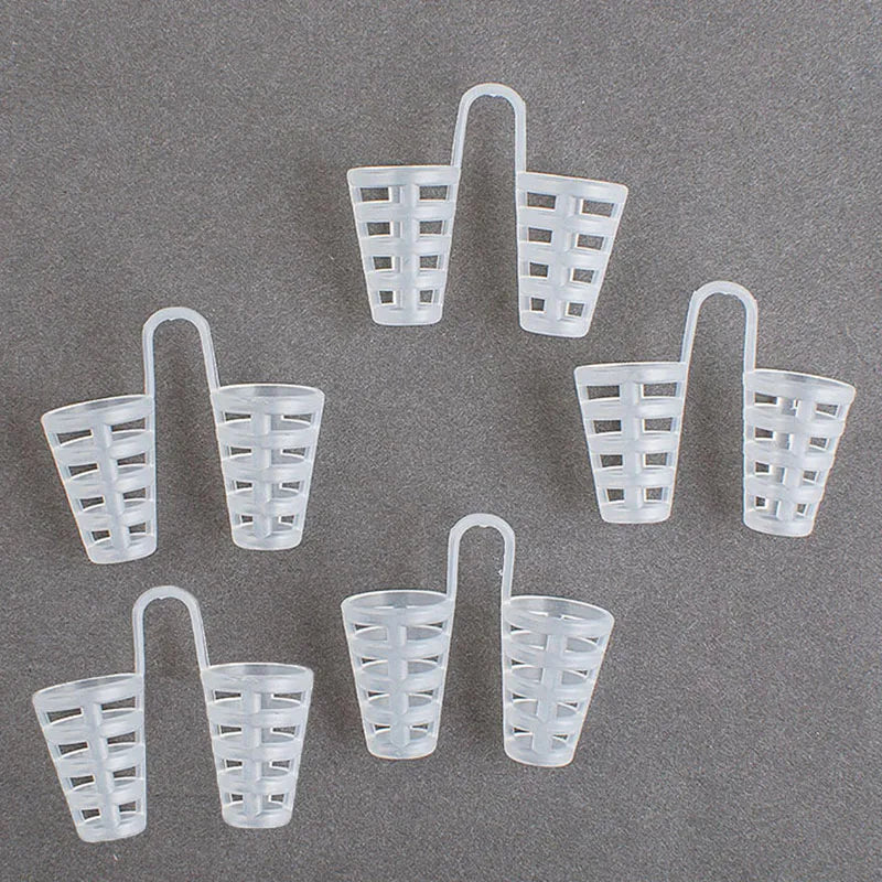 1 4/8 pièces Silicone Anti ronflement dilatateurs nasaux d'aide à l'apnée ronflement pince-nez nez