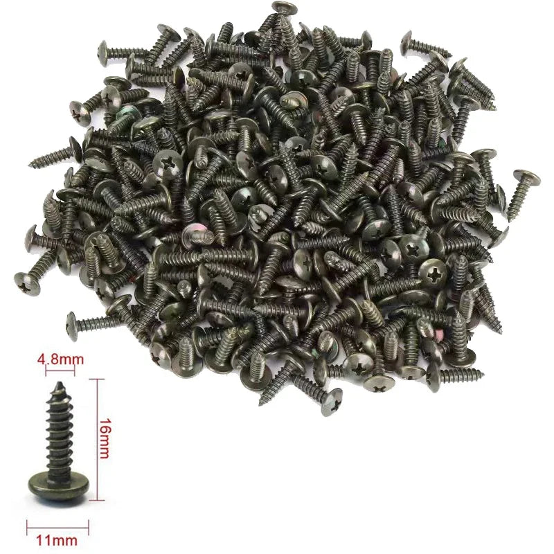 Clips à Vis Autotaraudeuses pour Voiture | Fixation Pare-chocs & Garde-boue | 10 à 200 pcs