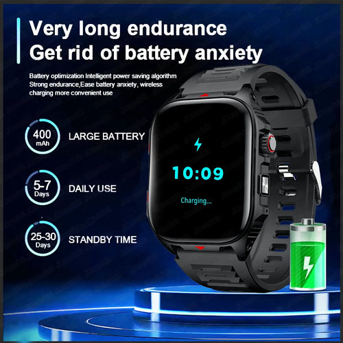 2025New GPS sport montre intelligente hommes 2.01 pouces 400 mAh batterie Fitness Tracker Bluetooth appel étanche nouvelle montre intelligente