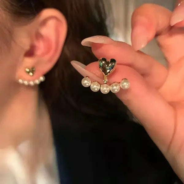 Boucles d'oreilles feuilles zircon