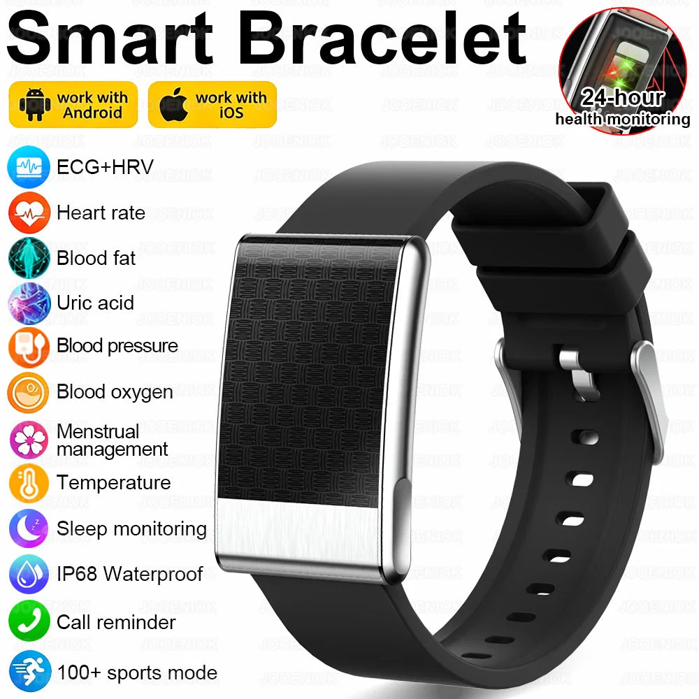 Nouvelle Montre Connectée Ultra-Mince 8mm 2026 pour Femme avec Suivi ECG, Fréquence Cardiaque, Pression Artérielle, Oxygène Sanguin et Appel Bluetooth