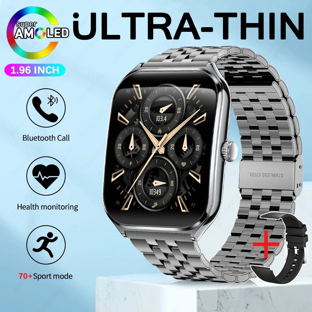 Montre Connectée Ultra-Fine Jooeniok MT61 – 1,96" AMOLED, Appel Bluetooth, Cardio, Sport