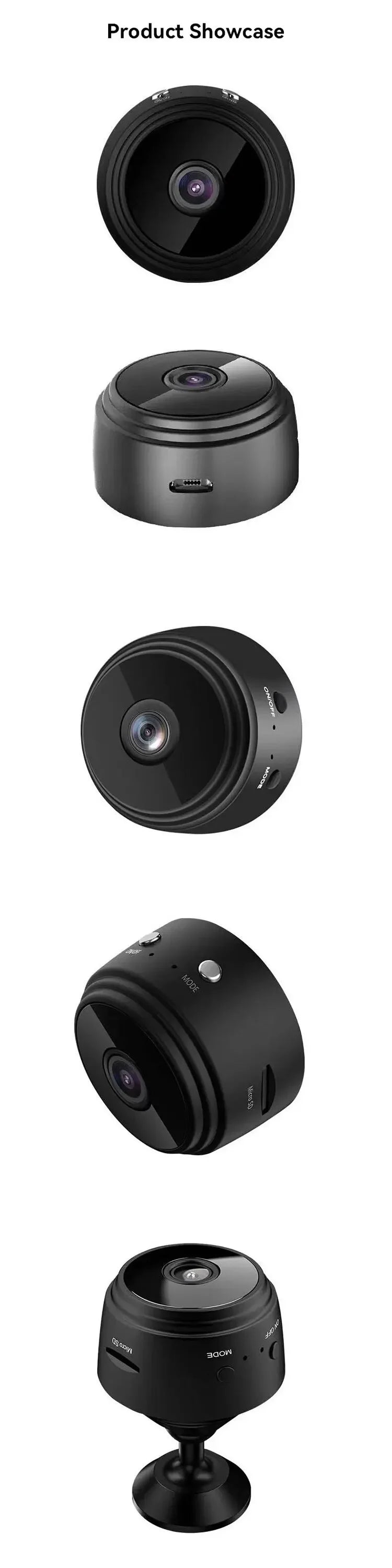 Nouvelle mini caméra A9 WiFi sans fil, protection de sécurité, surveillance à distance, caméscopes, surveillance vidéo, mini caméra intelligente pour la maison, caméra HD
