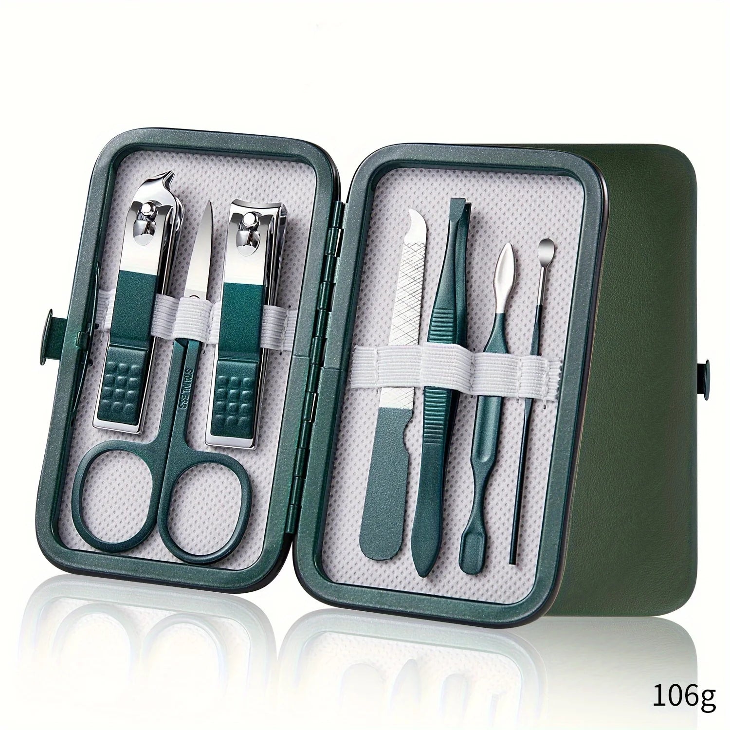Kit de manucure et pédicure professionnel en acier inoxydable,7 pièces, 10 pièces, 12/18 pièces