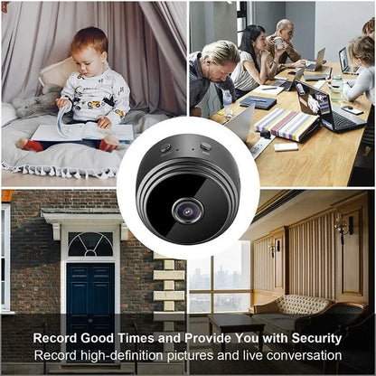 Mini Caméra WiFi A9 – Surveillance HD Sans Fil, Intérieur