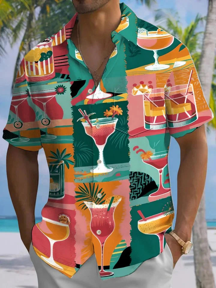 2025 chemise manches courtes florale. Plusieurs coloris disponible