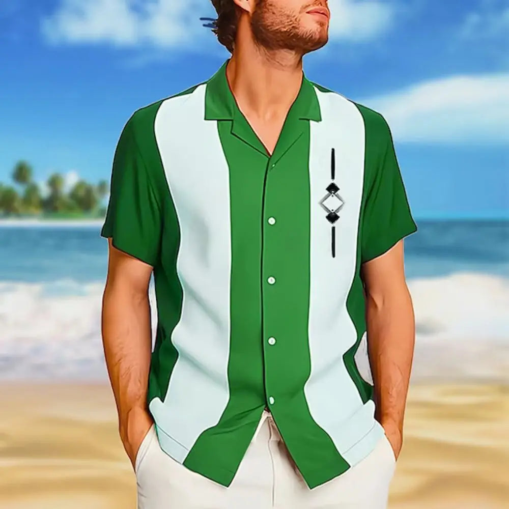 Nouvelles chemises manches courtes style hawaïen. Plusieurs coloris disponible.