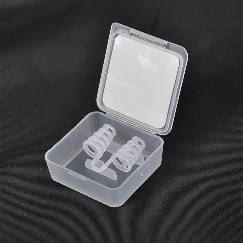 1 4/8 pièces Silicone Anti ronflement dilatateurs nasaux d'aide à l'apnée ronflement pince-nez nez