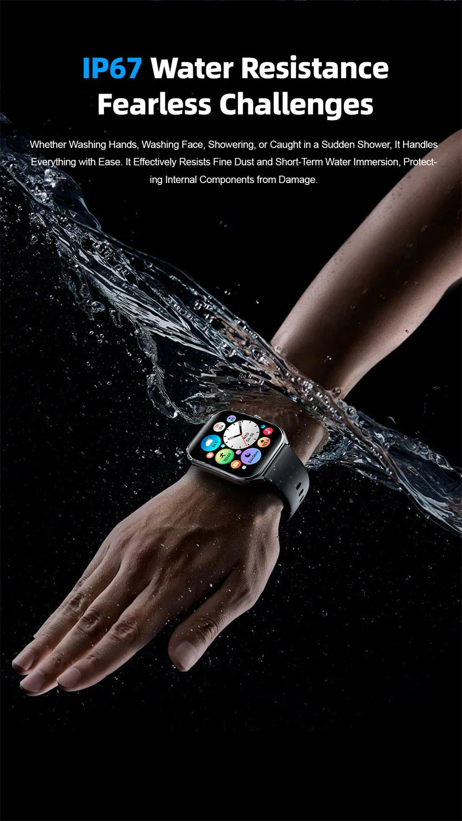 Montre Connectée Ultra-Fine Jooeniok MT61 – 1,96" AMOLED, Appel Bluetooth, Cardio, Sport