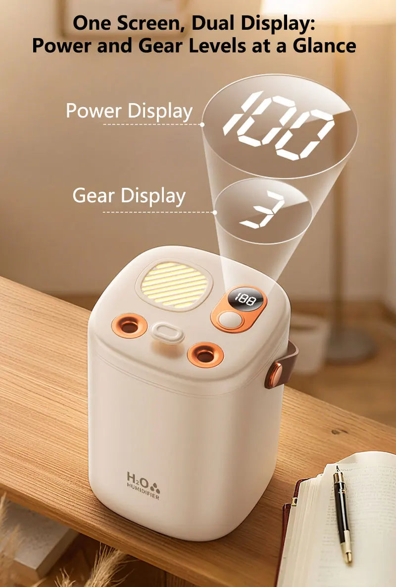 Humidificateur domestique grande capacité, silencieux, pour bureau etc.