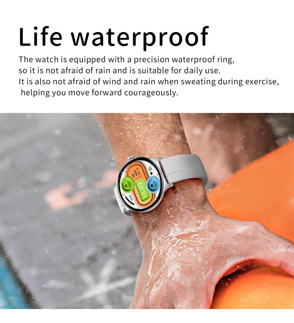 Montre Connectée Femme Jooeniok V89 Ultra-Mince 7,9 mm – 1,43" AMOLED, Appel BT, 100+ Sports