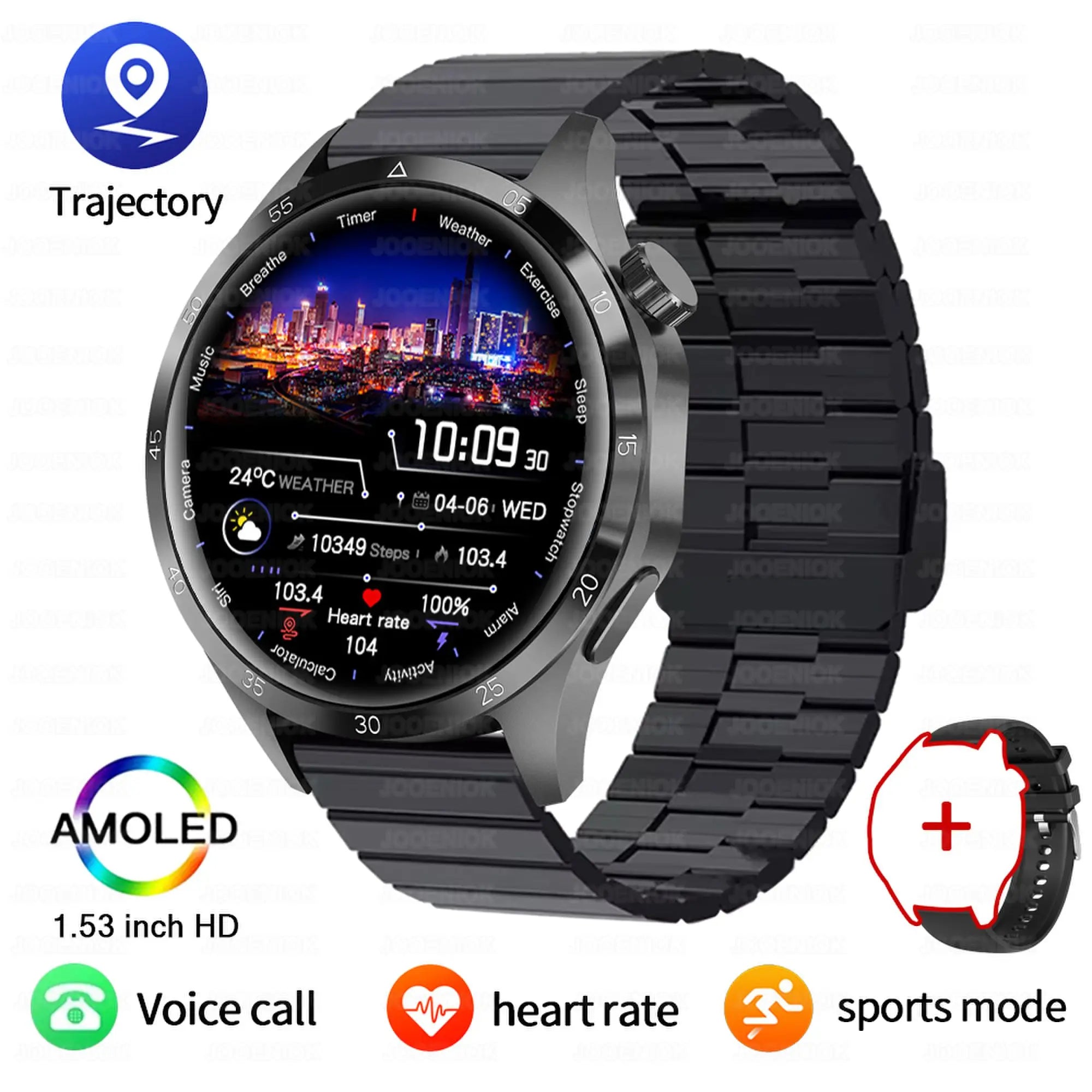 Nouvelle Montre Connectée de Suivi de Santé 2026 pour Hommes avec Suivi du Sommeil, Rappels, Surveillance de la Fréquence Cardiaque et Modes d'Exercice