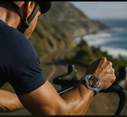 Smartwatch Militaire GUHUAVMI 2026 – Écran AMOLED 1,7", Batterie 1400mAh, GPS, Appel Bluetooth