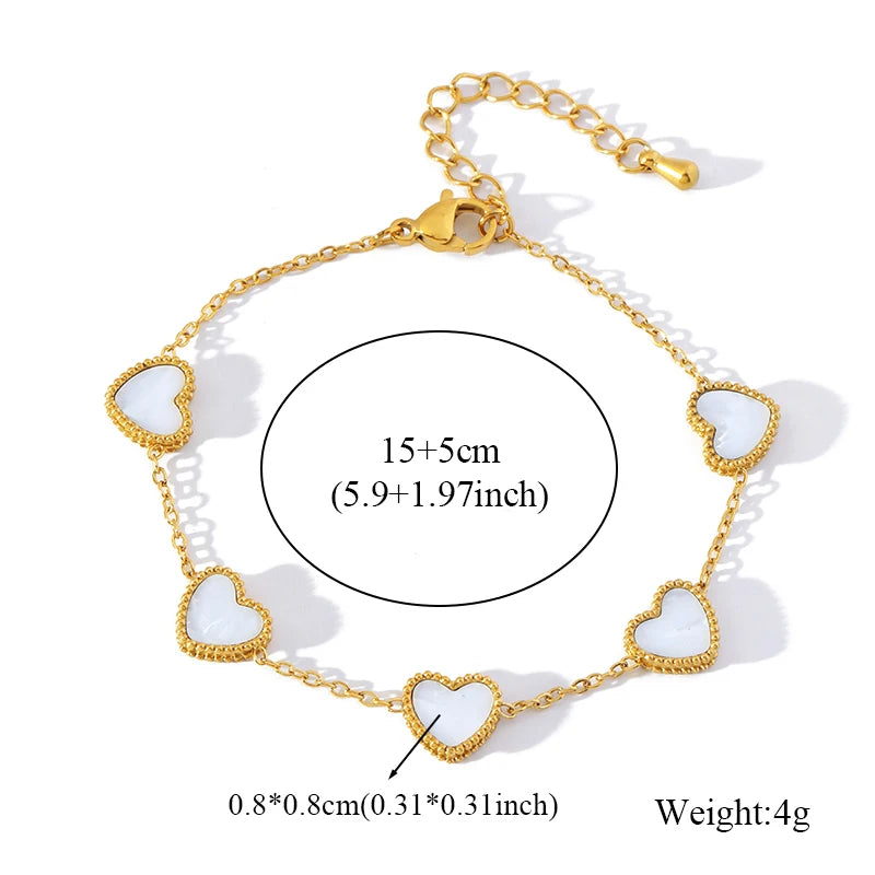 Bracelet en acier inoxydable 316L avec nœud papillon et zircon.
