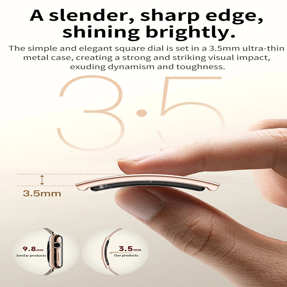 Nouveau modèle 2026 – Bracelet intelligent ultra-fin 3,5 mm avec suivi scientifique du sommeil et surveillance de la santé 24h/24 pour femmes