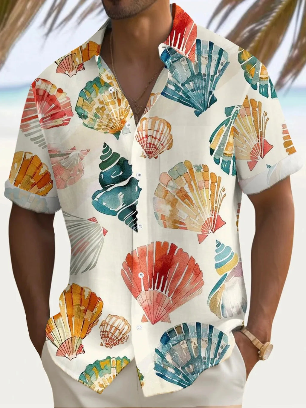 Chemises d'été pour hommes, imprimé floral en 3D, chemise hawaïenne décontractée, boutonnée, manches courtes, vêtements de plage, de vacances, sans poches