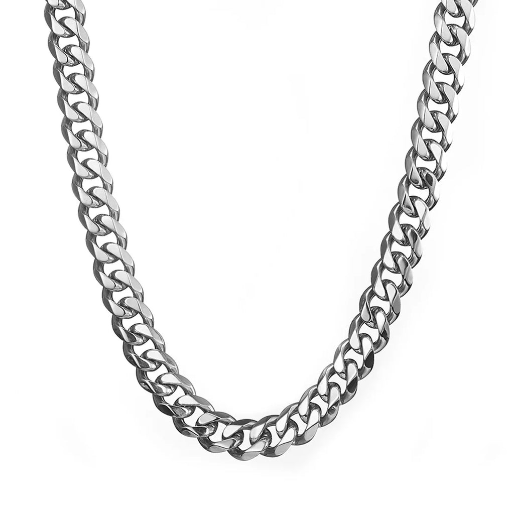 Collier chaîne cubaine Miami en acier inoxydable 316L HNSP pour homme, bijoux épais 7MM/9MM/15MM, accessoires streetwear punk