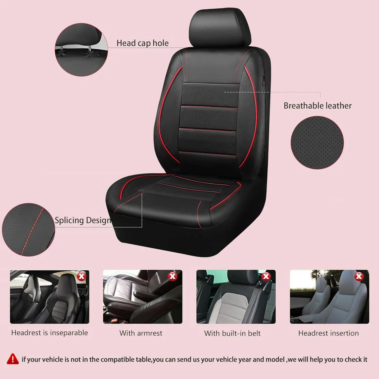 Housse Siège Auto Universelle en Cuir — Kit 9 Pièces pour 5 Places