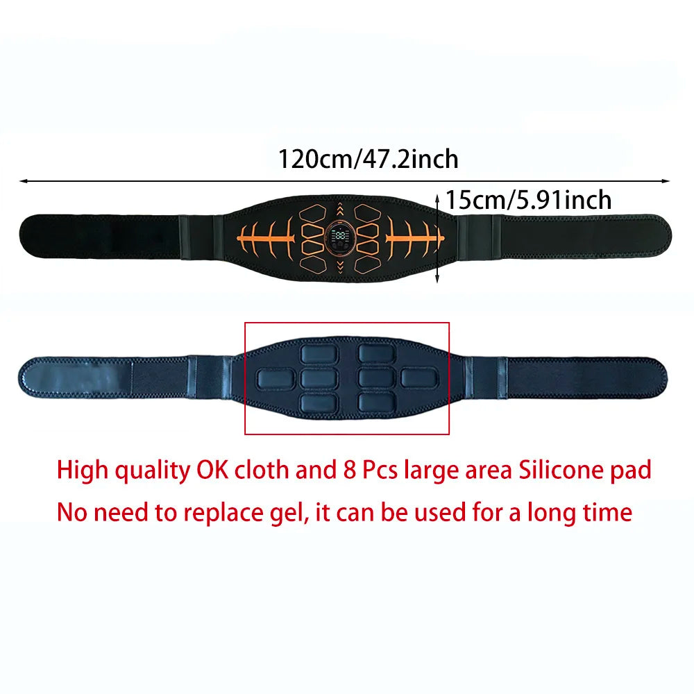Ceinture EMS Abdominale – Stimulateur Musculaire Rechargeable USB-C