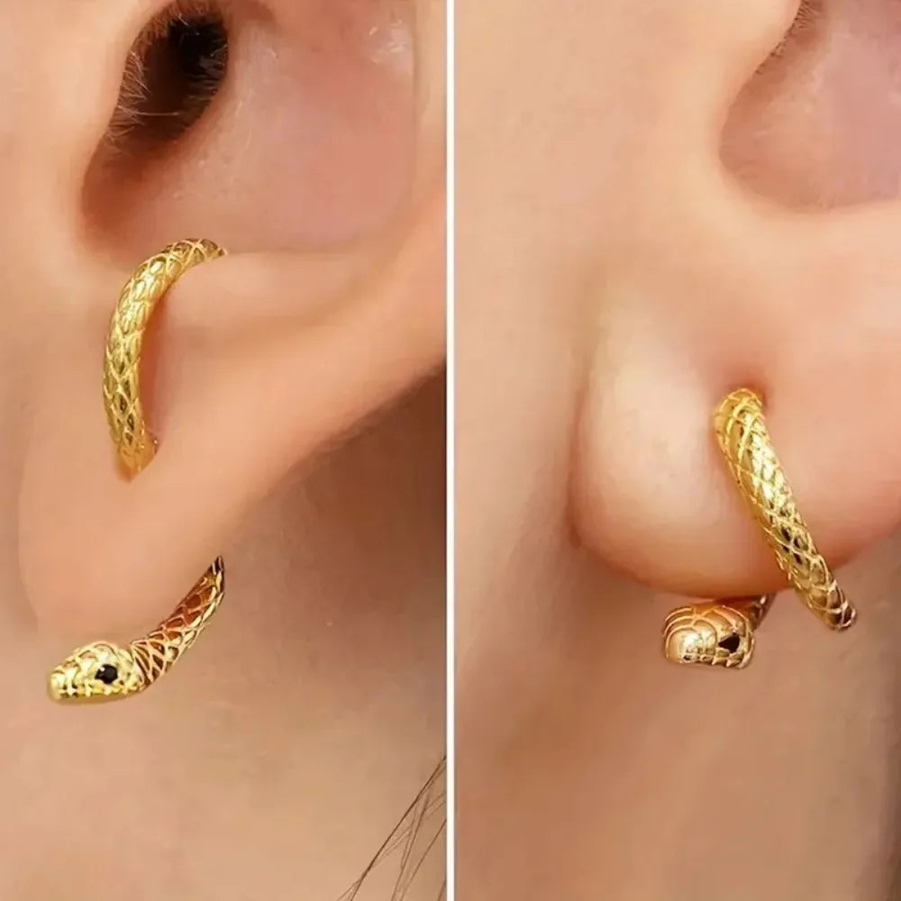 Formes d'animaux clous d'oreilles exquis gothique serpent boucles d'oreilles rétro mode Punk goujons boucle d'oreille accessoires personnalité fille bijoux
