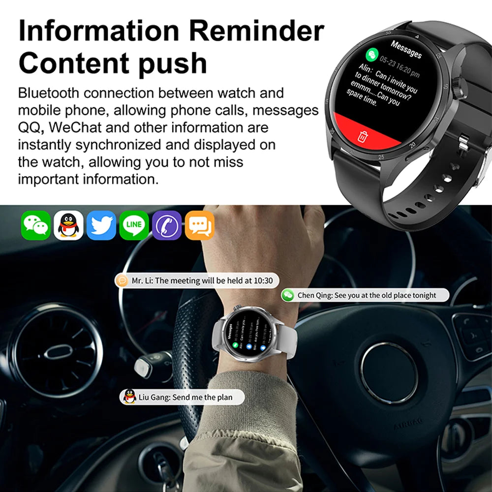 Nouvelle Montre Connectée de Suivi de Santé 2026 pour Hommes avec Suivi du Sommeil, Rappels, Surveillance de la Fréquence Cardiaque et Modes d'Exercice