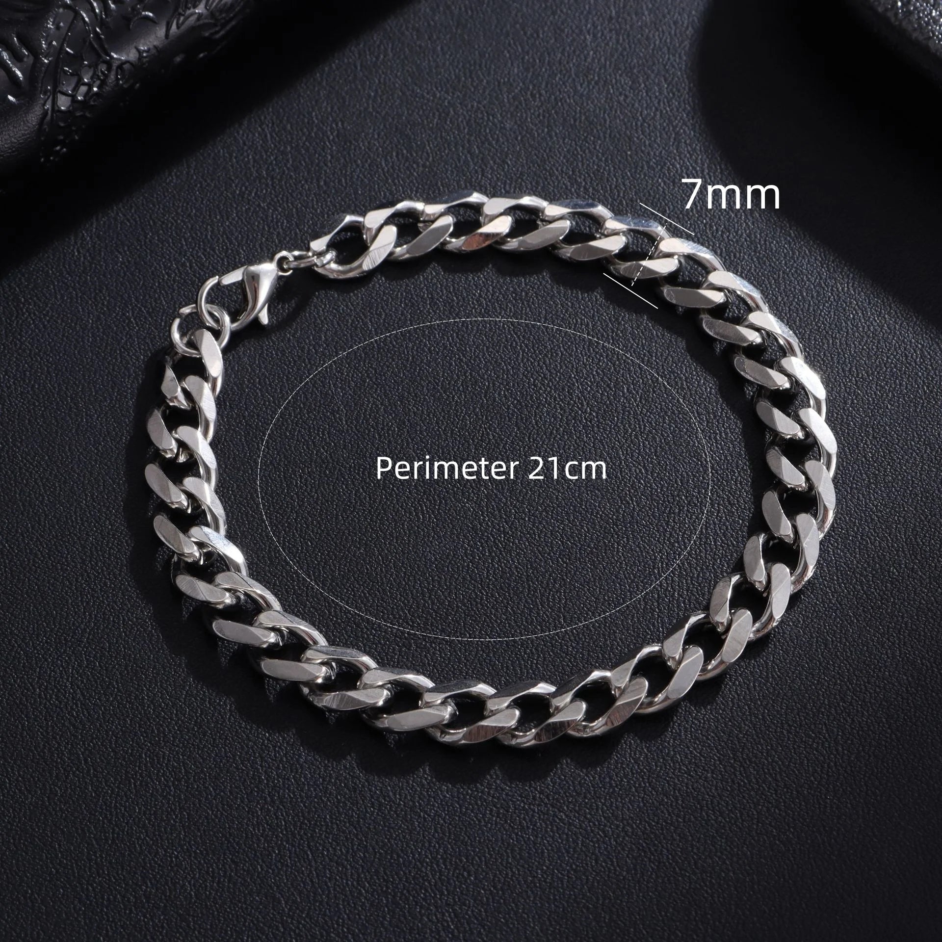Bracelet chaîne cuba, classique, en acier inoxydable, largeur 3/5/7/9mm, bijoux cadeau, nouvelle collection
