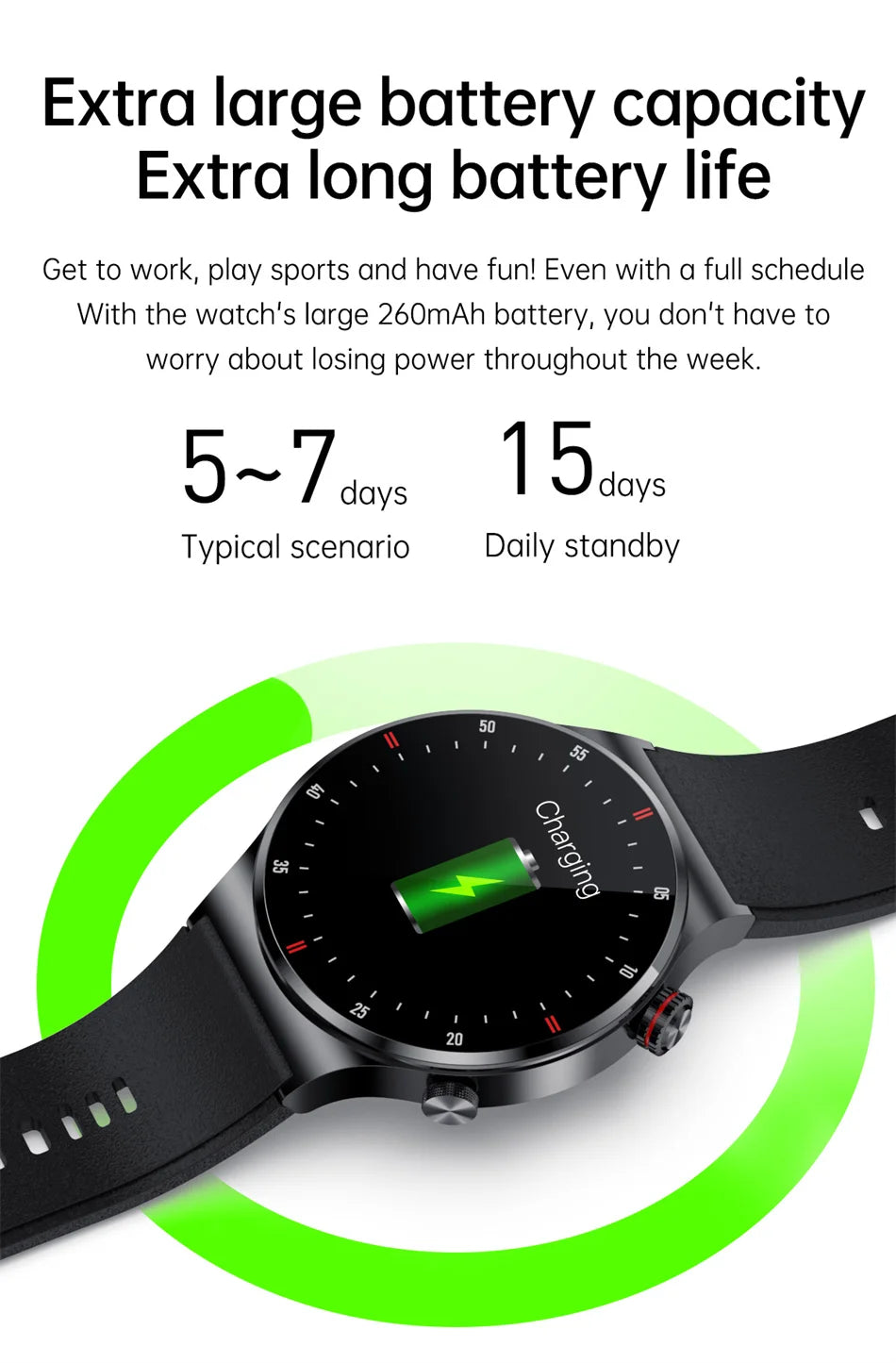 Montre Connectée Homme ChiBear – 1,28" GPS, ECG+PPG, Appel BT, Cardio, 100+ Sports